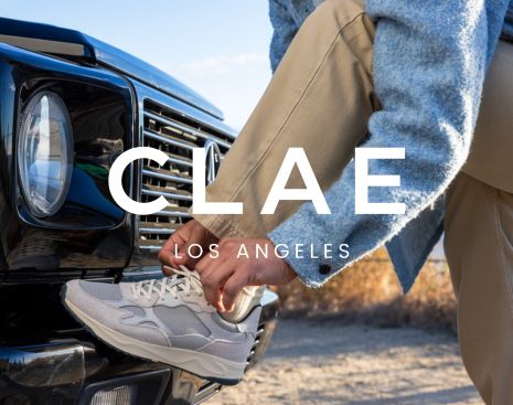 CLAE Los Angeles "Sport-Inspired Classics" Collection. The sneakers feature modernized designs with updated styling and materials, paying homage to classic court and performance shoes while emphasizing sustainability and environmental responsibility.